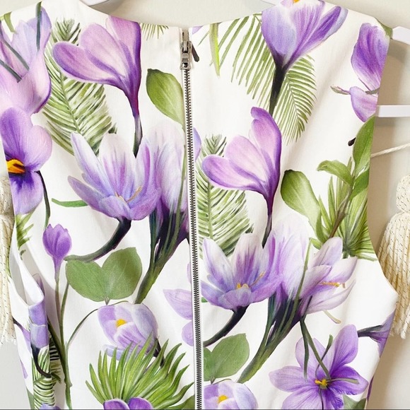 Alice + Olivia Joyce Floral Print Mini Dress 6 - Picture 10 of 15